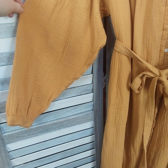 Women's Balloon Long Sleeve Tie-Front Shirtdress | Universal Thread | X Small - Picture 6 of 13